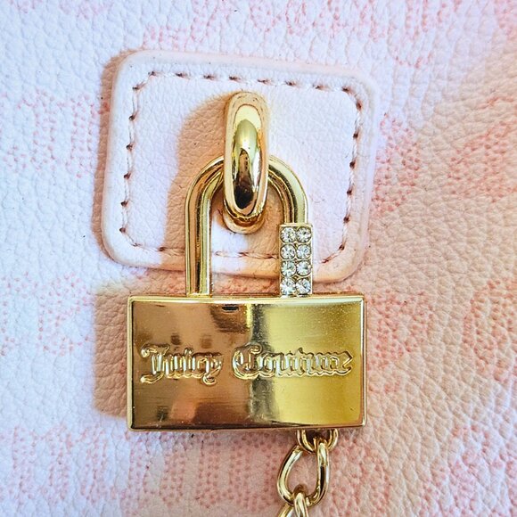 Juicy Couture Baby Pink Shoulder Bag | NWT | Y2K Coquette w/ Gold Lock - Picture 13 of 15